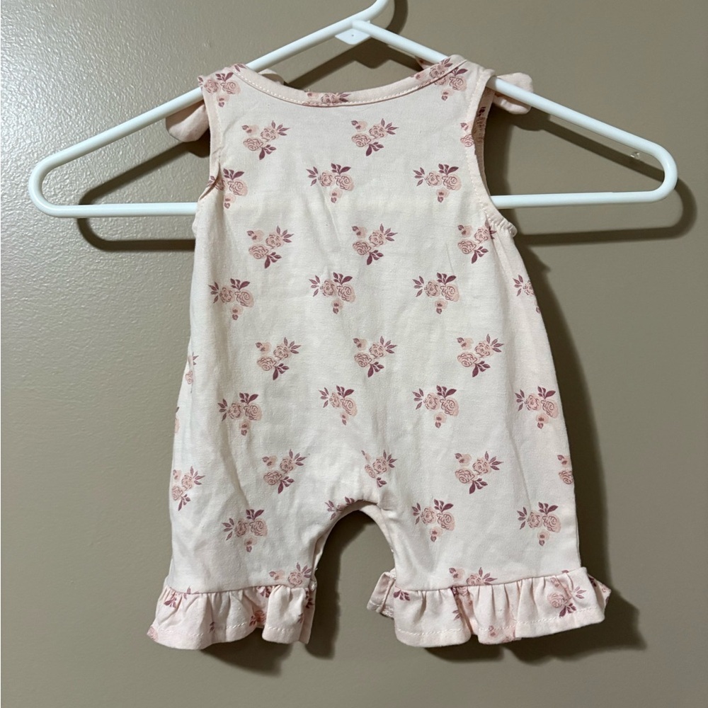 Floral Baby Romper with Ruffle Hem by Chick Pea - Picture 4 of 4